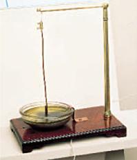 Faraday's apparatus demonstrating the principle of the electric motor