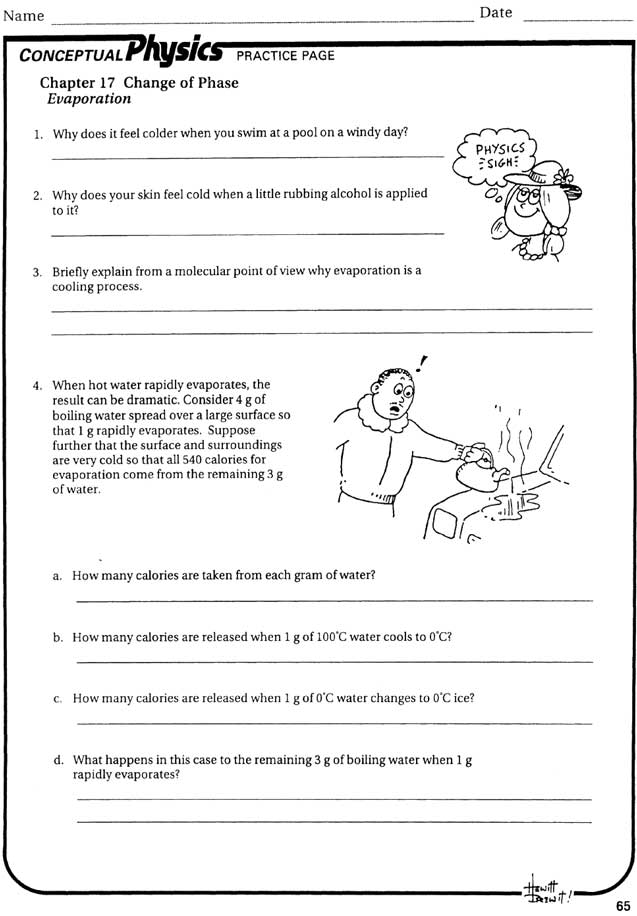 temperature and heat energy worksheet answers