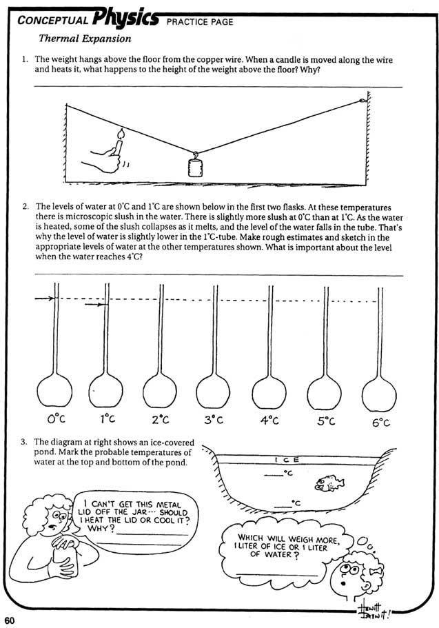 thermal expansion worksheet